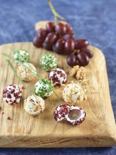 Billes de raisin au chèvre