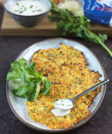 https://scarabee-biocoop.life/Rostis de légumes et sa sauce crémeuse