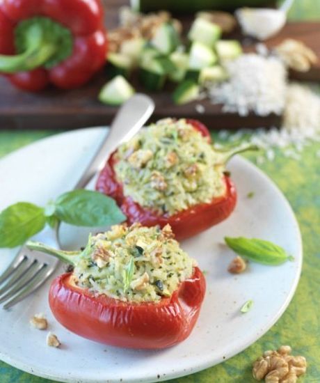 https://scarabee-biocoop.life/Poivrons farcis riz courgette chevre